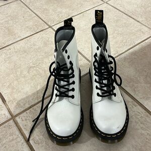 White Dr. Marten Boots